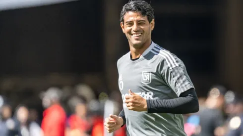 LOS ANGELES, CA - FEBRUARY 26: Carlos Vela #10 of Los Angeles FC during the match against Colorado Rapids at Banc of California Stadium in Los Angeles, California on February 26, 2022. Los Angeles FC won the match 3-0 (Photo by Shaun Clark/Getty Images) *** Local Caption *** Carlos Vela-Not Released (NR)