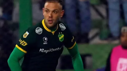 Carlos Rotondi en un partido de Defensa y Justicia