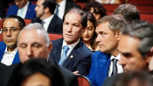 Diego Aguirre y Jaime Ordiales en la gala de la Liga