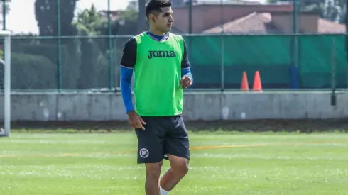 Sebastián Jurado en el entrenamiento de este martes