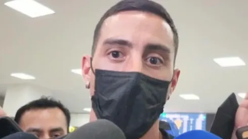 Funes Mori en el aeropuerto de la CDMX.