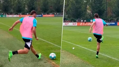 Santi Giménez firmó un par de goles olímpicos con el Feyenoord.