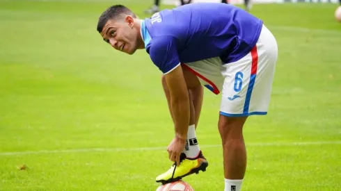 Erik Lira en un partido de Cruz Azul