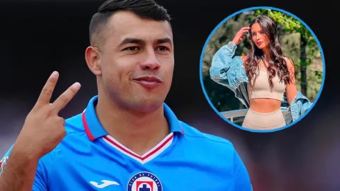 Iván Morales se dejó ver con su novia María José.