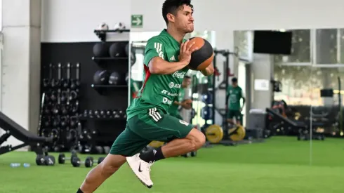 Antuna se prepara junto con el resto de la selección