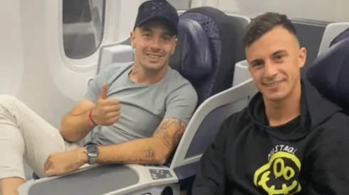 Ambos futbolistas arribaron este sábado a Ciudad de México