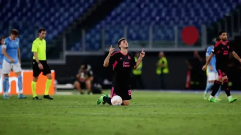 Giménez en un partido contra la Lazio