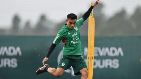 'Charly' Rodríguez en un entrenamiento de la selección