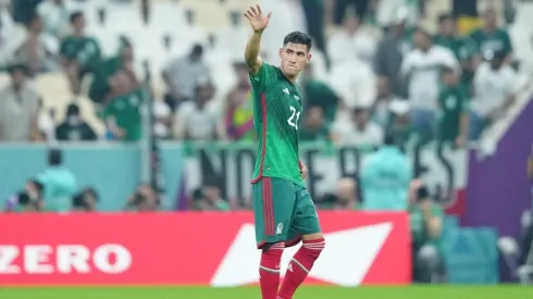 Uriel Antuna en un lance del partido