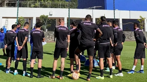 El cuadro cementero en el entrenamiento de este lunes