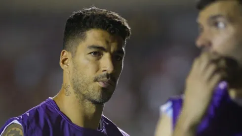Suárez en un entrenamiento con Nacional, de Uruguay