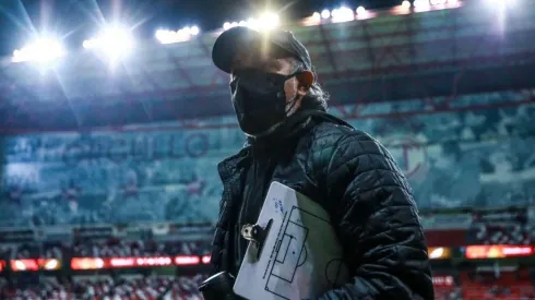 Raúl Gutiérrez en un partido de Cruz Azul