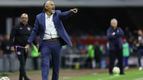 El Potro en un tramo del partido