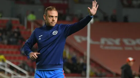 Carlos Rotondi en un partido con Cruz Azul