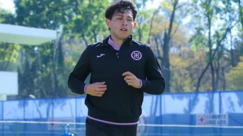 Alexis Gutiérrez en un partido de Cruz Azul