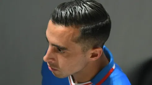 Ramiro Funes Mori en un partido con Cruz Azul