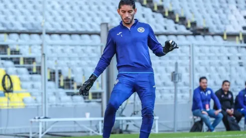 Jesús Corona durante el amistoso de hoy