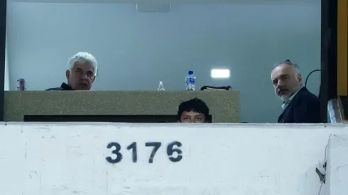 El "Tuca" en un palco del Coloso de Santa Úrsula