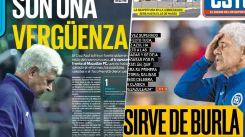Cruz Azul y Ricardo Ferretti son los protagonistas de las portadas de los diarios.