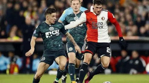 Santi Giménez fue titular y disputó los 90 minutos en el triunfo del Feyenoord.