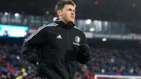 Giménez en un partido con el Feyenoord