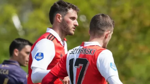 Santiago Giménez contabiliza 20 goles en la temporada con el Feyenoord.