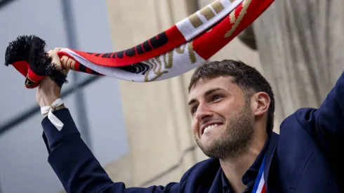 El delantero se coronó campeón con el Feyenoord