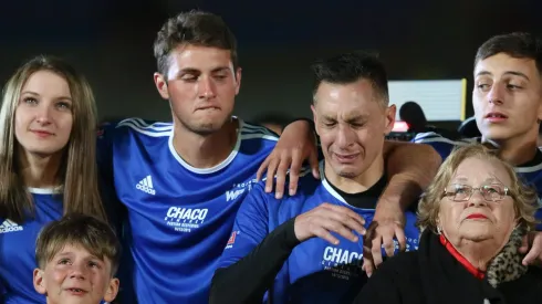 El ahora representante del canterano de Cruz Azul se emocionó tras el gol de la victoria de México.