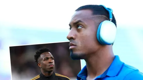 El defensor colombiano con su nuevo grabado en la piel que es similar al del astro del Real Madrid.