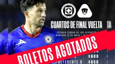 BOLETOS AGOSTADOS - Cruz Azul vs. Pumas