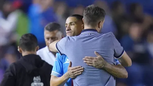 El técnico se acordó del delantero en rueda de prensa.