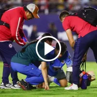 Jorge Sánchez asustó a todo Cruz Azul con su reacción al tremendo golpe que recibió