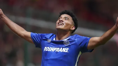 Los Diablos cambiaron sus colores tradicionales y usaron uno idéntico al que utiliza Cruz Azul en sus partidos como local.