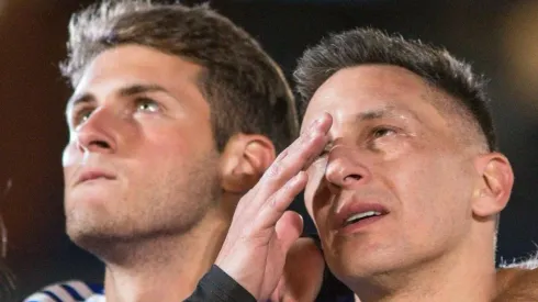 Christian y Santiago Giménez en la despedida del Chaco.