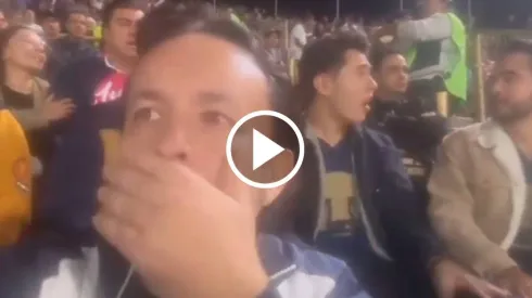 La triste reacción de CU al tempranero gol de Sepúlveda