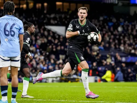 El heroíco gol de Santi Giménez contra el Manchester City en Champions League
