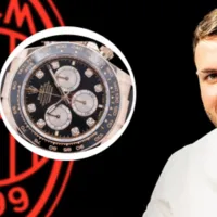 A puro lujo: El millonario reloj que usó Santiago Giménez en su presentación con el AC Milan