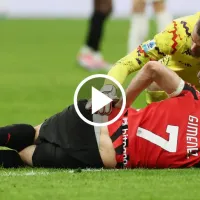 Jugó solo 25 minutos y se retiró lesionado: las triste acción que sufrió Santi Giménez