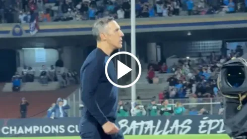 La emotiva reacción de Vicente Sánchez tras el gol que sentenció el pase a la final.