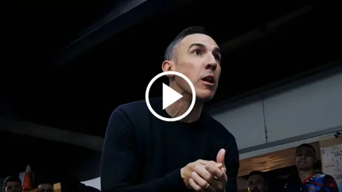 Así fue la última arenga de Vicente Sánchez como DT de Cruz Azul