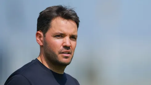 El entrenador argentino dirigió por primera vez a la mayoría de sus efectivos en las instalaciones de La Noria.