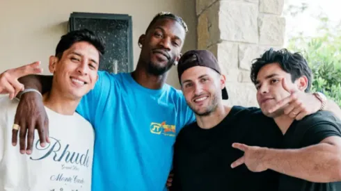 El canterano de Cruz Azul compartió un divertido momento con el escolta de los Golden State Warriors.