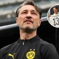 Niko Kovač, entrenador del Borussia Dortmund, posó con la playera de Carlos Salcedo