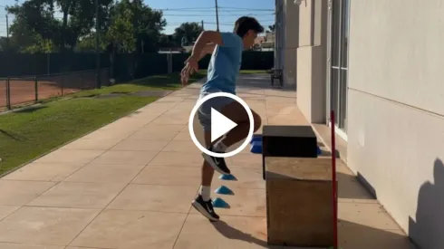 Quiere ganarse la titularidad: así es el entrenamiento de Luka Romero