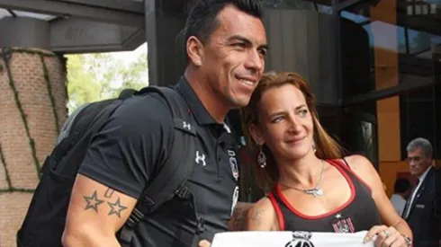 Algunos hinchas recibieron al equipo