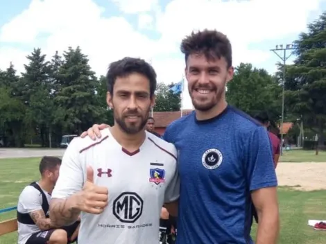 Jugadores de Real Pilar se fotografiaron con los cracks de Colo Colo