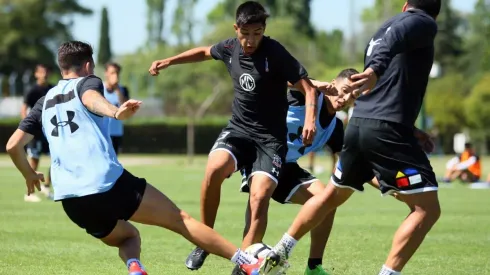 Colo Colo entrenando en el Mapuche Country Club