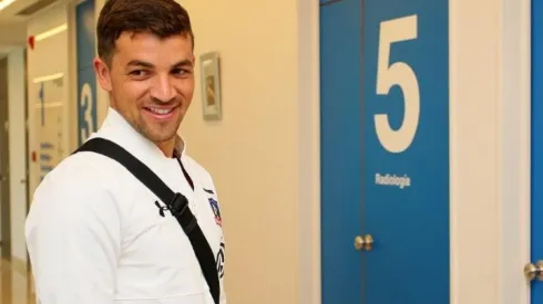 Gabi Costa feliz en su primer día oficial.