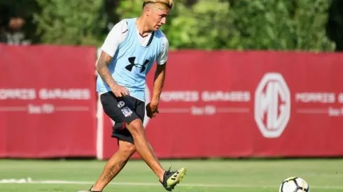Juan Carlos Gaete entrenando en Colo Colo