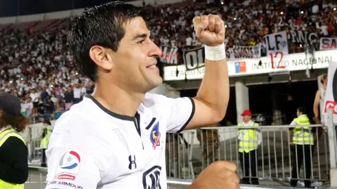 Barroso celebrando la Supercopa 2018. Es la misma imagen que se tatuó un hincha.